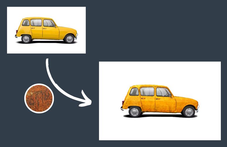 Appliquer une texture à une voiture sur Photoshop Appliquer une texture à une voiture sur Photoshop